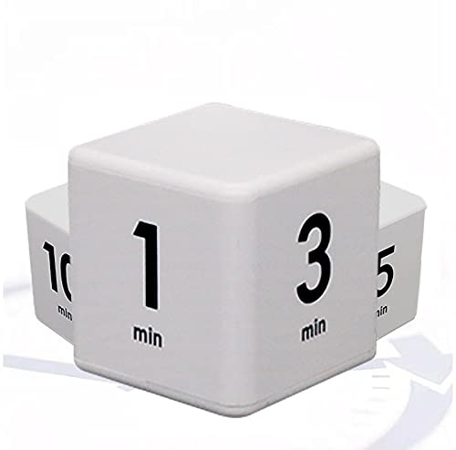 JOYIT Cube Timer - 1, 3, 5 & 10 Minute Digital Countdown Timer for Kitchen Cooking, Baking, BBQ, Outdoor Activities, Sports & Classroom Use