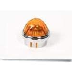 031-0235-300 White Flat Panel Mount Indicator Cap - Transparent (5 Pack) - Perfect for Control Panels, Machinery & Equipment Labeling