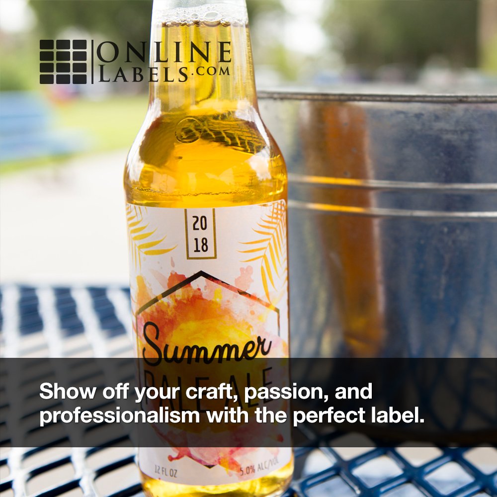 600 Beer Bottle Labels - 3.75