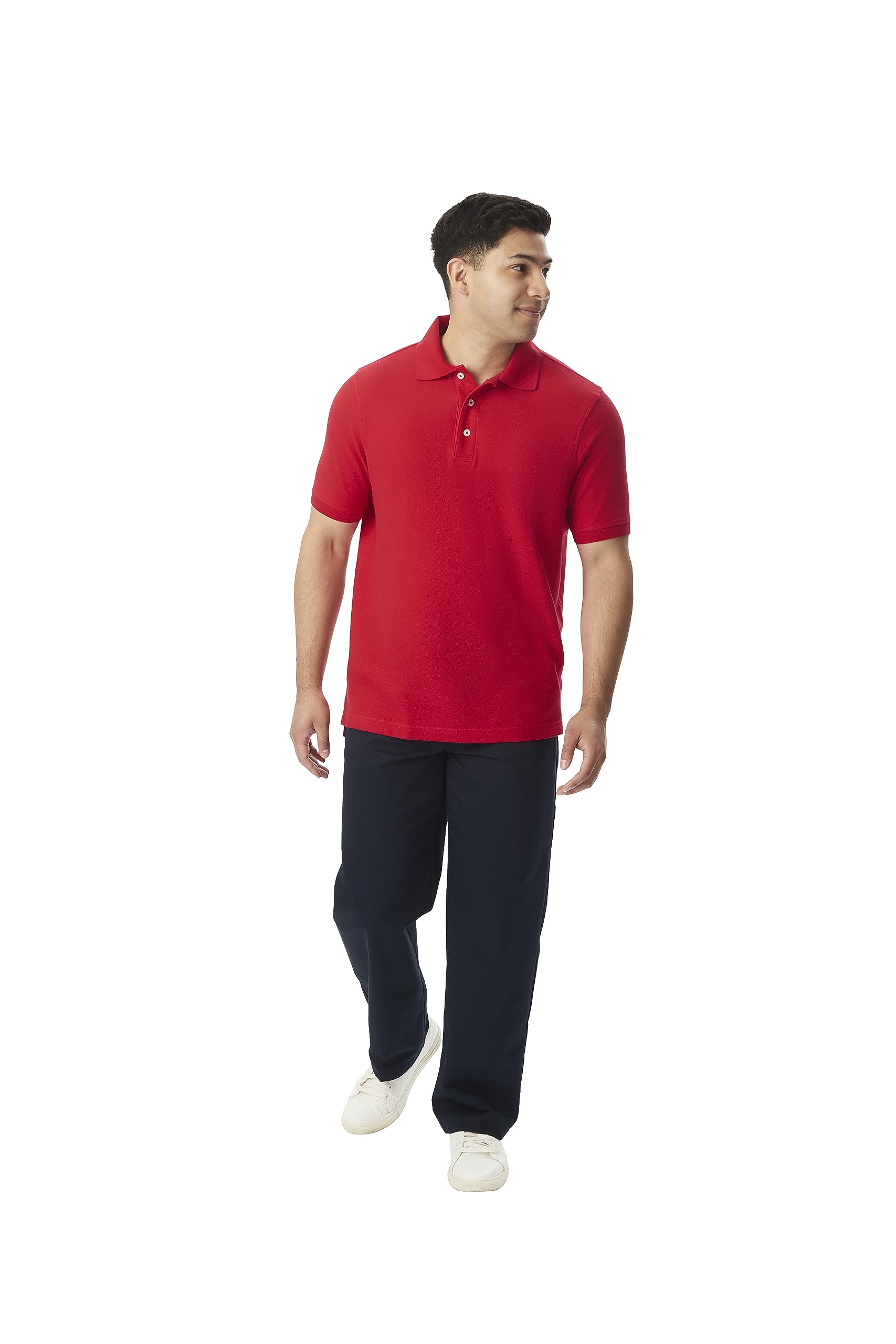 French Toast Men's Short Sleeve Pique Polo Shirt - Comfortable Casual Wear for Golf, Office & Everyday Outfits