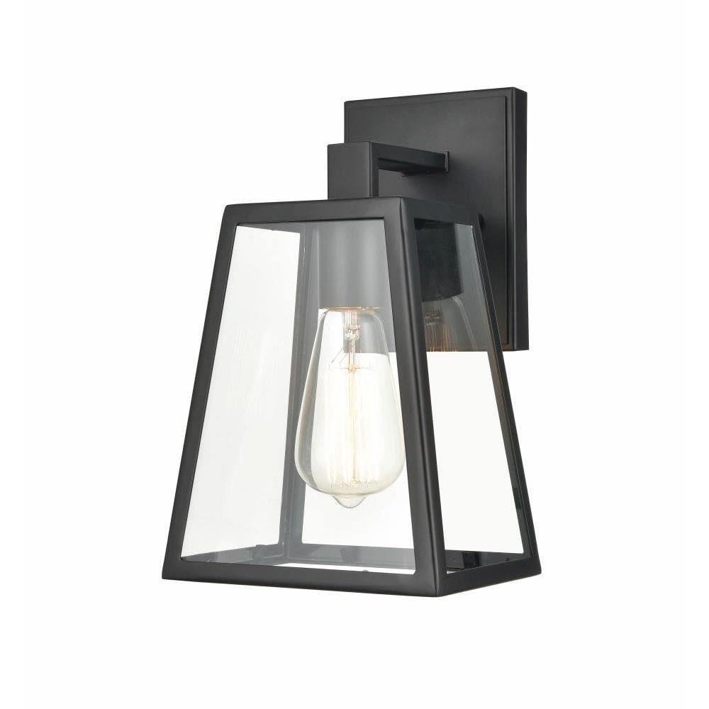 Millennium 8041-PBK Black Outdoor Wall Lantern - Grant Collection Transitional Style, Powder Coat Finish - Perfect for Porch, Patio, and Garden Lighting