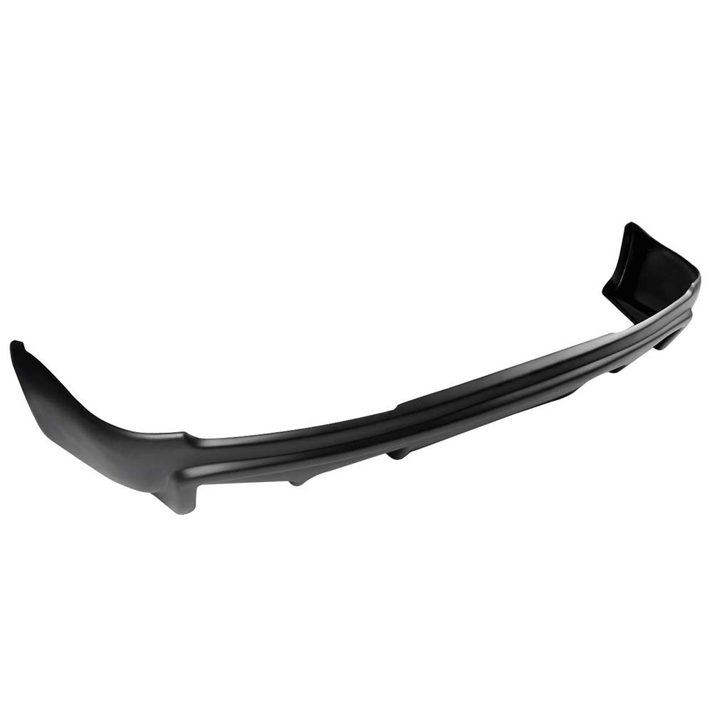 IKON MOTORSPORTS PP Black Rear Bumper Lip Spoiler Splitter for 2008-2015 Mitsubishi Lancer | Enhances Aerodynamics & Sporty Look | Perfect for Street Racing & Car Shows