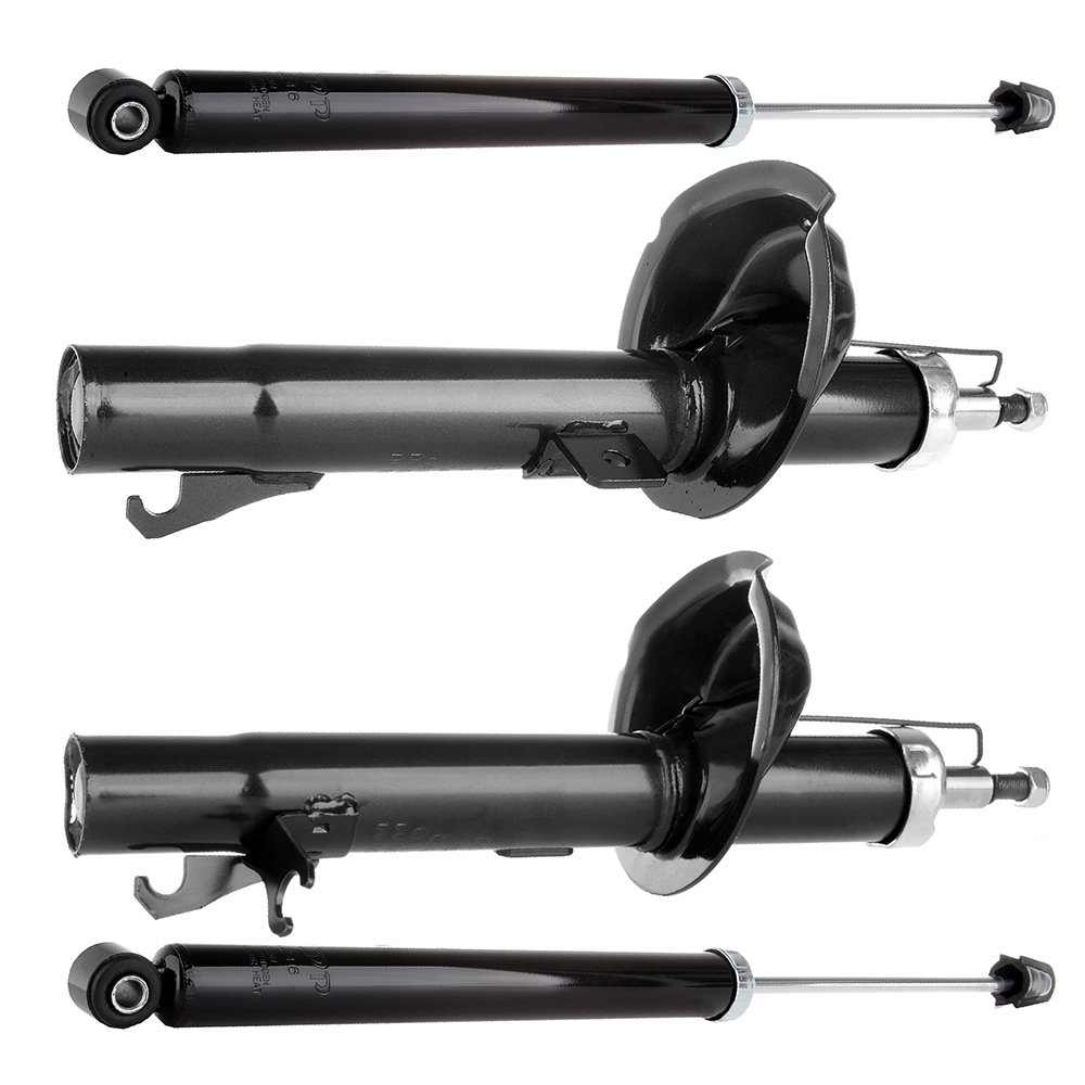 SCITOO 4PCS Front & Rear Shock Absorbers Struts Replacement for 2000-2005 Ford Focus - Compatible with Part Numbers 333348, 333349, 343429 - Smooth Ride & Enhanced Stability for City Driving & Highway Commutes