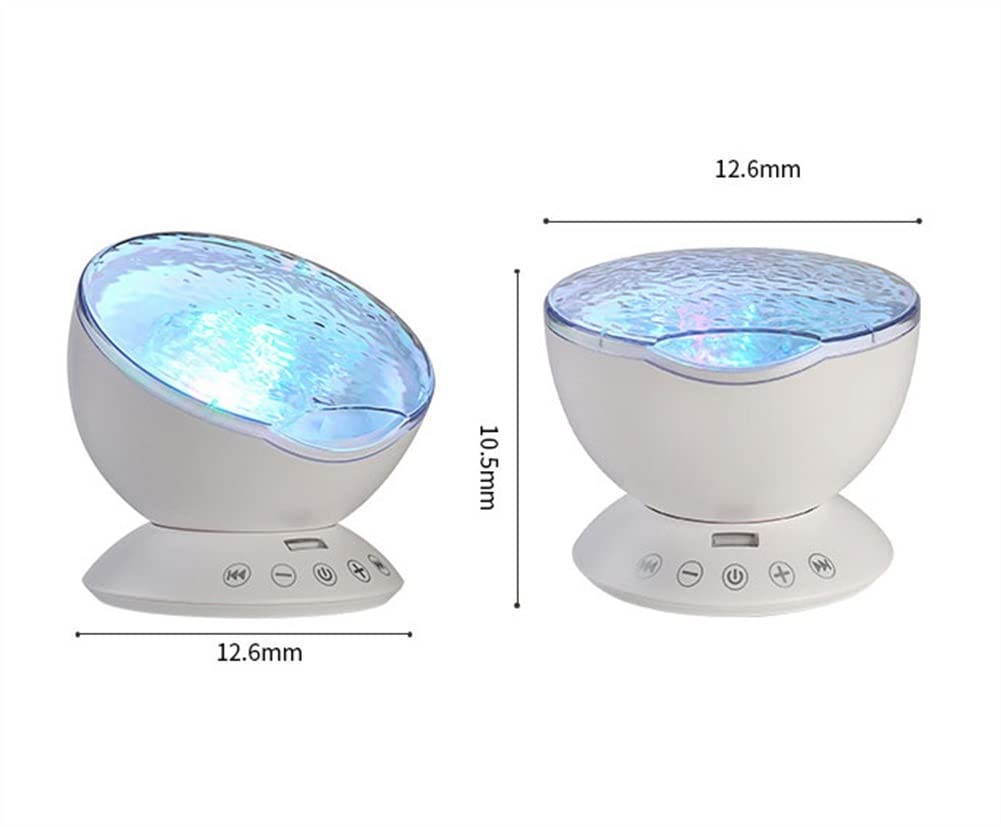 Galaxy Star Projector Light for Bedroom - Ocean Wave Night Light with Remote Control & White Noise Sound Machine - Perfect for Kids Room, Nursery, Meditation & Relaxation - Ideal Gift for Adults & Children (Black)