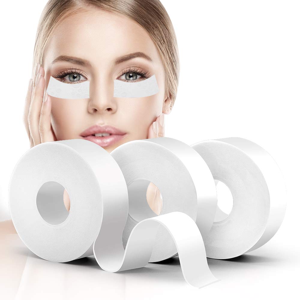 Akissos 3 Rolls Medical Elastic Foam Eyelash Extension Tape - Hypoallergenic, Latex-Free, Lint-Free Lash Pads & Under Eye Patches (1