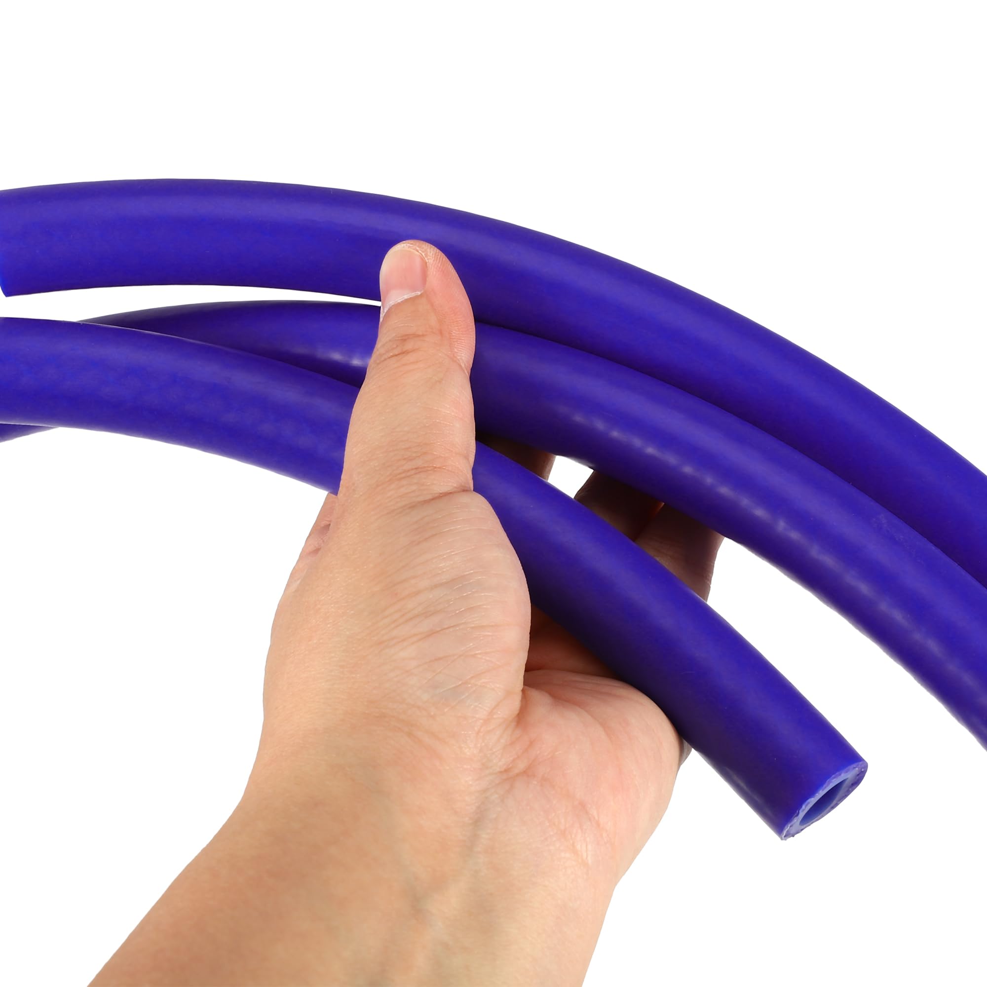 X AUTOHAUX 12mm Blue Silicone Vacuum Hose - 4.92ft High-Temperature Resistant Engine Air Intake Pipe for Automotive, Motorcycle, ATV & Marine Applications - Perfect for Turbo, Intake & Vacuum Systems