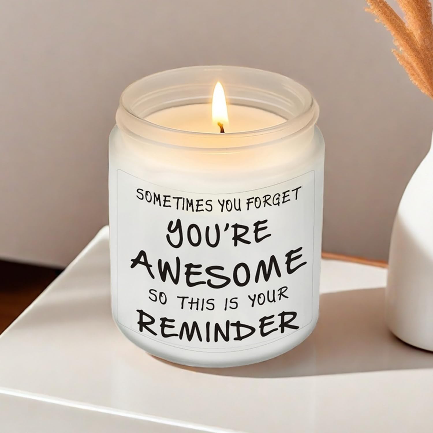 Unique Lavender Scented Candles for Women - Inspirational Gifts for Valentine's Day, Mother's Day, Christmas, Birthday, Graduation - Perfect for Her, Sister, Best Friend, Wife, Girlfriend - Ideal for Relaxation, Meditation, and Home Decor