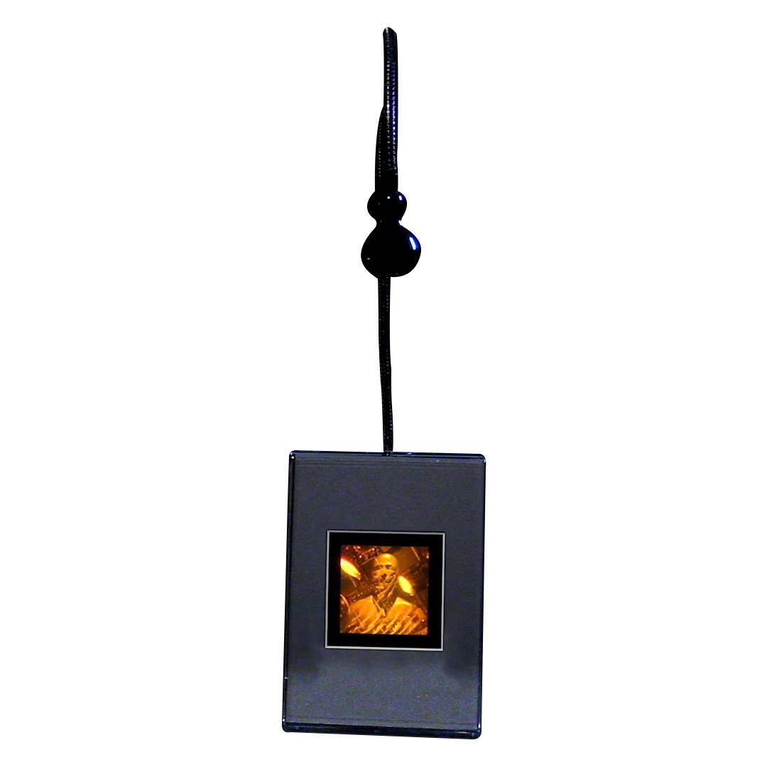 3D Hologram Picture of Man - High Tech Lighted Desk Stand with Photopolymer Film - Perfect for Home Office Decor, Sci-Fi Collectibles & Futuristic Gifts