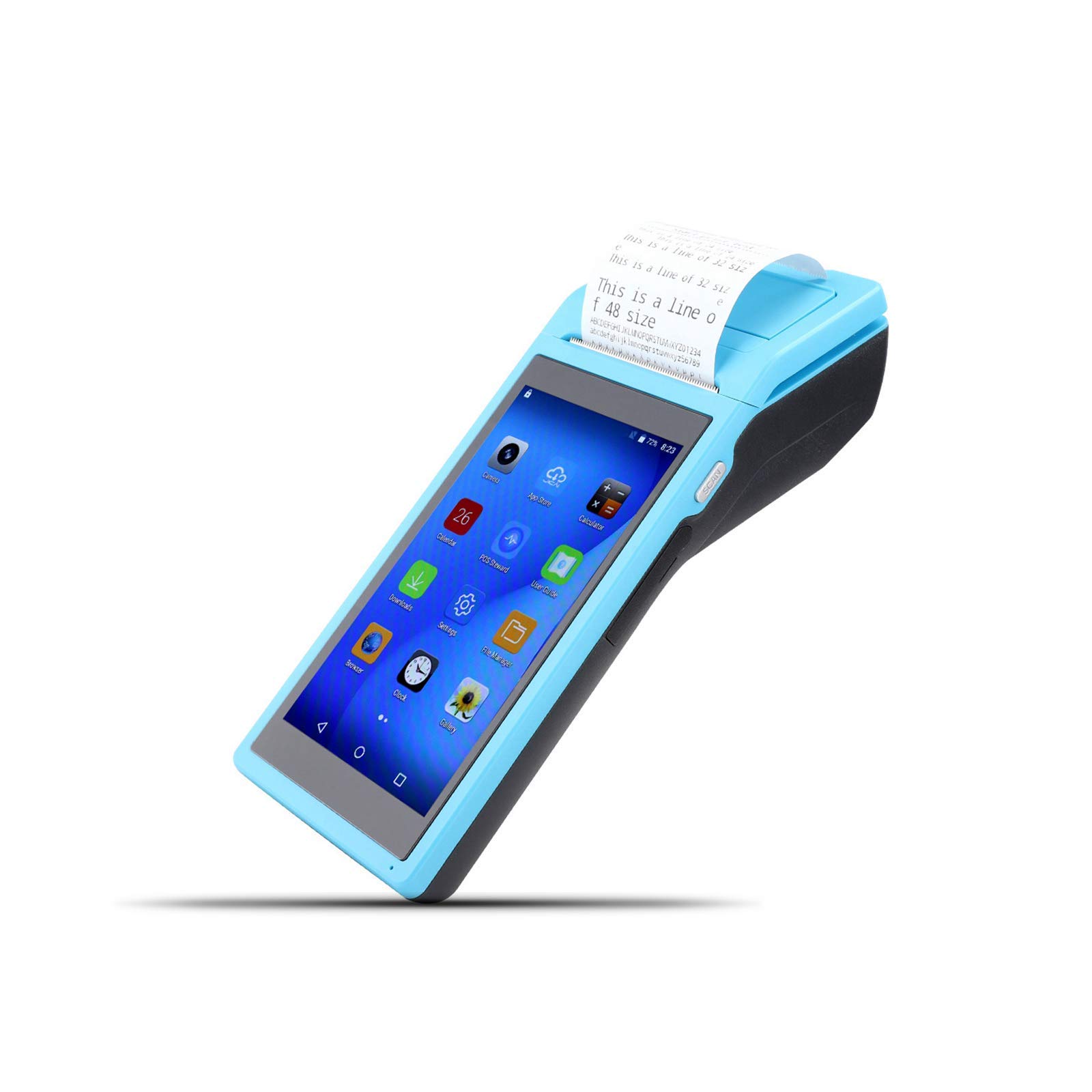 Wireless Portable 58MM Bluetooth Thermal Receipt Printer - Compatible with Android & iOS, 3G Quad Core 1+4G - US Plug | Perfect for Retail Stores, Restaurants & Mobile Businesses