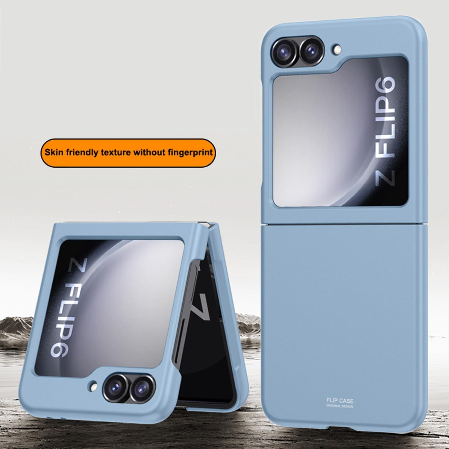 Samsung Galaxy Z Flip 6 Case 2024 - Ultra Thin Matte PC Cover with Anti-Scratch & Anti-Fingerprint Protection | Lightweight Slim Fit Full Coverage Protective Case for Samsung Z Flip 6 (Blue) - Perfect for Everyday Use, Work & Travel