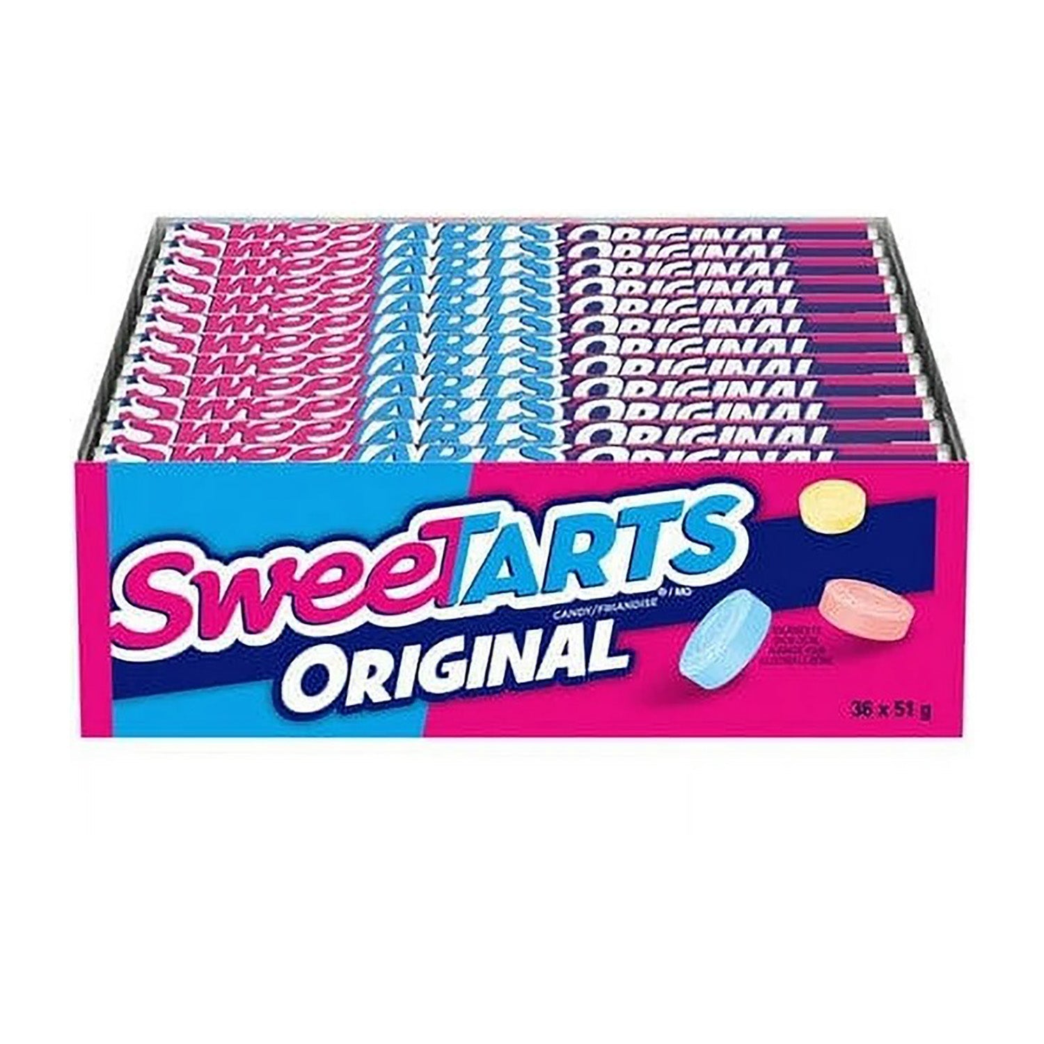 Ferrara Sweetarts Roll Candy - 1.8oz (36 Count) Bulk Pack | Sour & Sweet Treats for Parties, Halloween, Office Snacks & Movie Nights
