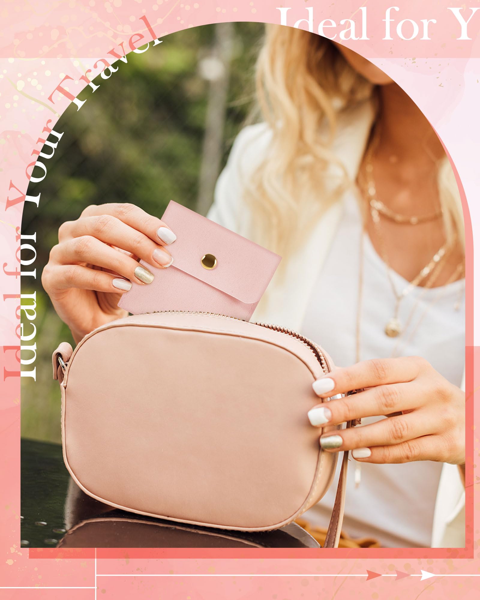 Premium Jewelry Pouch with Soft Insert Pad & Snap Closure - Microfiber Gift Bags for Bracelets, Rings & Necklaces - Perfect for Travel, Storage & Luxury Gift Packaging
