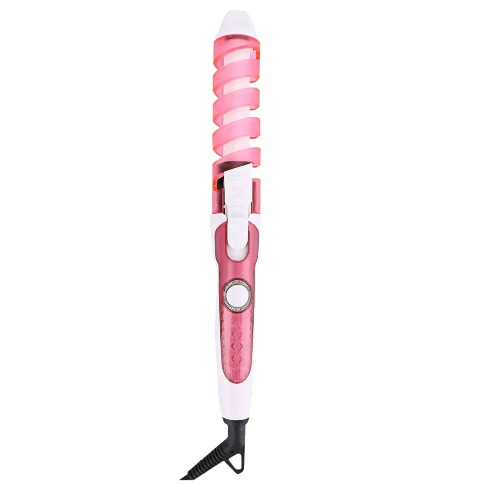 Professional Electric Hair Curler Brush - Fast Heating Ceramic Curling Iron with Anti-Scald Design, Portable Styling Wand for Salon-Quality Spiral Curls | Perfect for Home Use, Travel & Everyday Styling