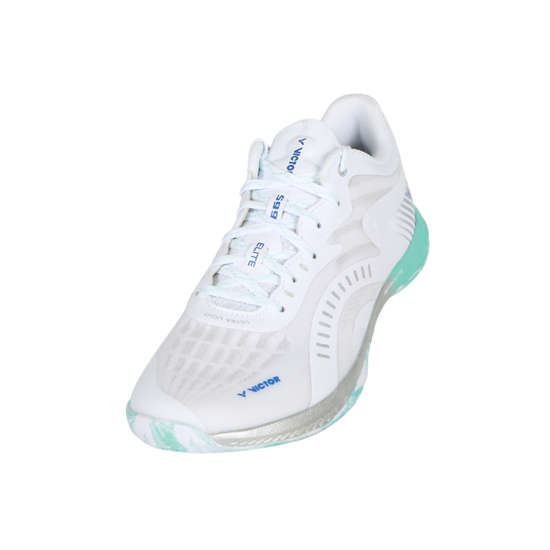 Victor S99Elite Badminton Shoes for Men & Women - Lightweight, Non-Slip, Breathable Court Shoes [Bright White] - Perfect for Indoor/Outdoor Badminton, Tennis, Squash & Training