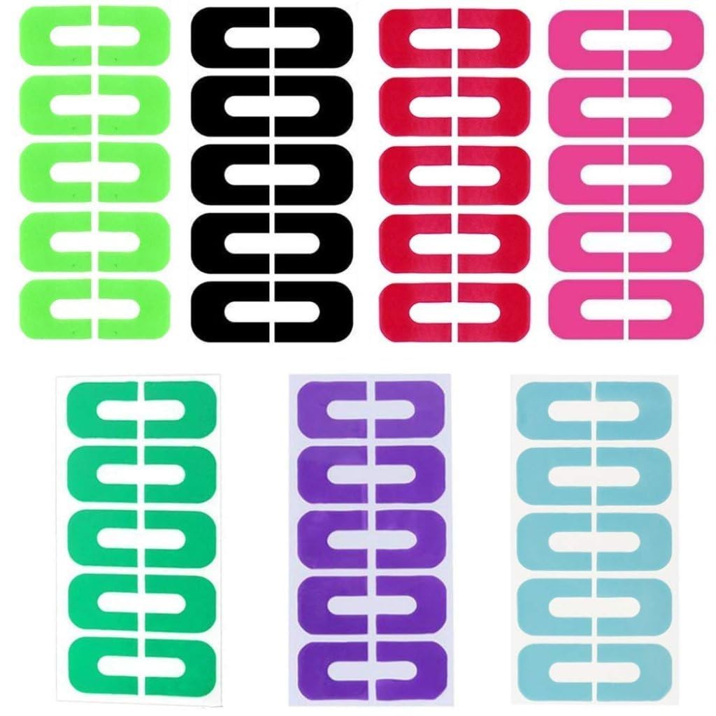 Vichip Nail Polish Protector Tips - 10 Pack Anti-Flooding Plastic Nail Stickers for Perfect Manicure | DIY Nail Art Tools for Home & Salon Use