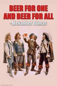 Buyenlarge 'Beer for One and Beer for All' Unframed Poster Print 20x30 - Vintage Beer Art for Home Bar, Man Cave & Pub Decor