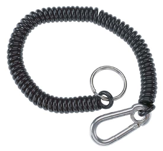 Donnmar Coiled Tether for Pliers - Retractable Safety Lanyard for Tools - Secure & Tangle-Free - Ideal for Construction, HVAC & Automotive Work