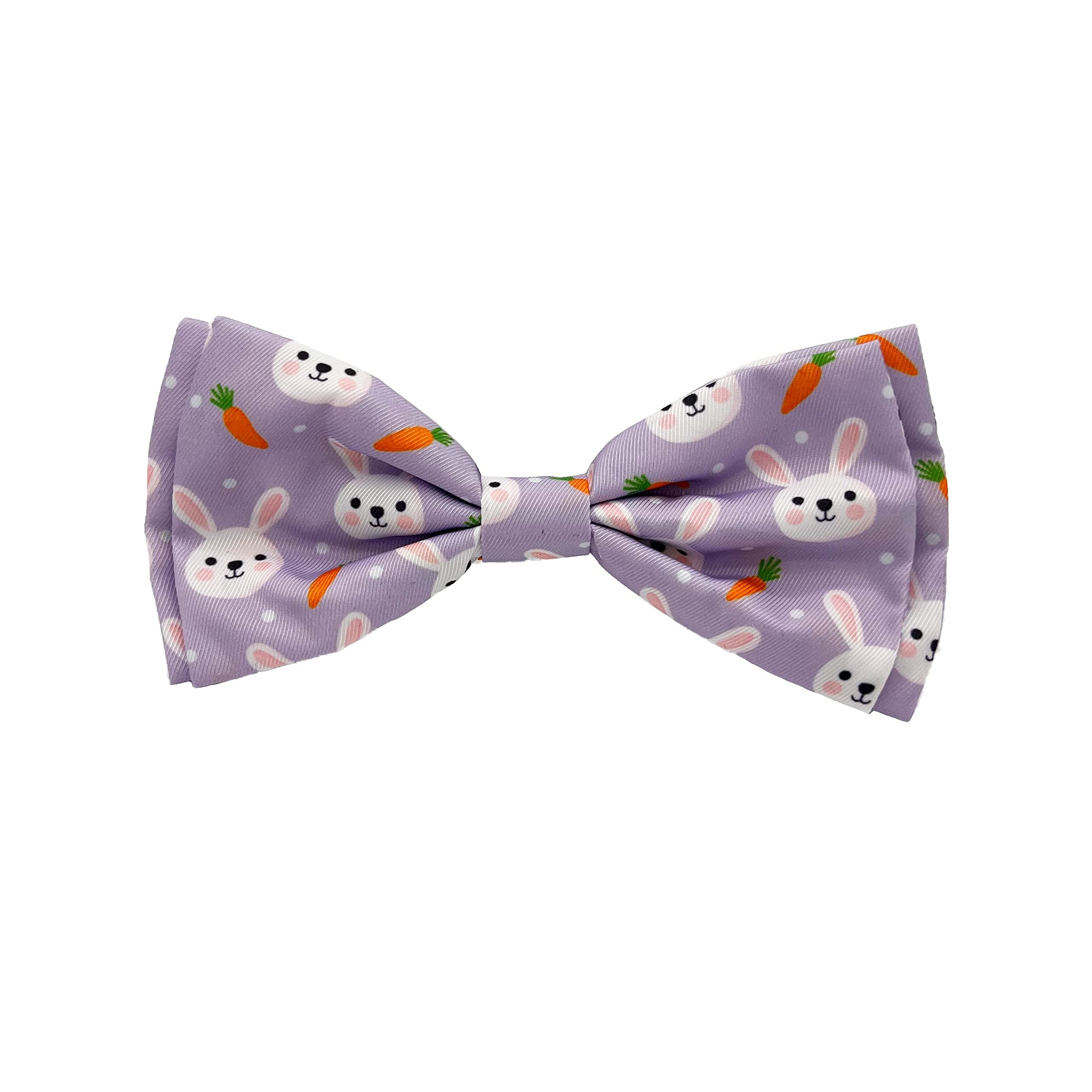 Huxley & Kent Funny Bunny Bow Tie for Dogs & Cats - Small Easter Spring Pet Collar Accessory | Cute, Comfortable & Durable H&K Bowtie | Perfect for Easter Photos, Pet Parties & Spring Celebrations