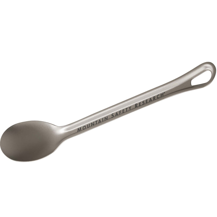 MSR Titan Long Spoon - Ultralight Camping Spork for Backpacking, Hiking & Outdoor Adventures - Durable Titanium Cutlery for Travel, Picnics & Survival Gear