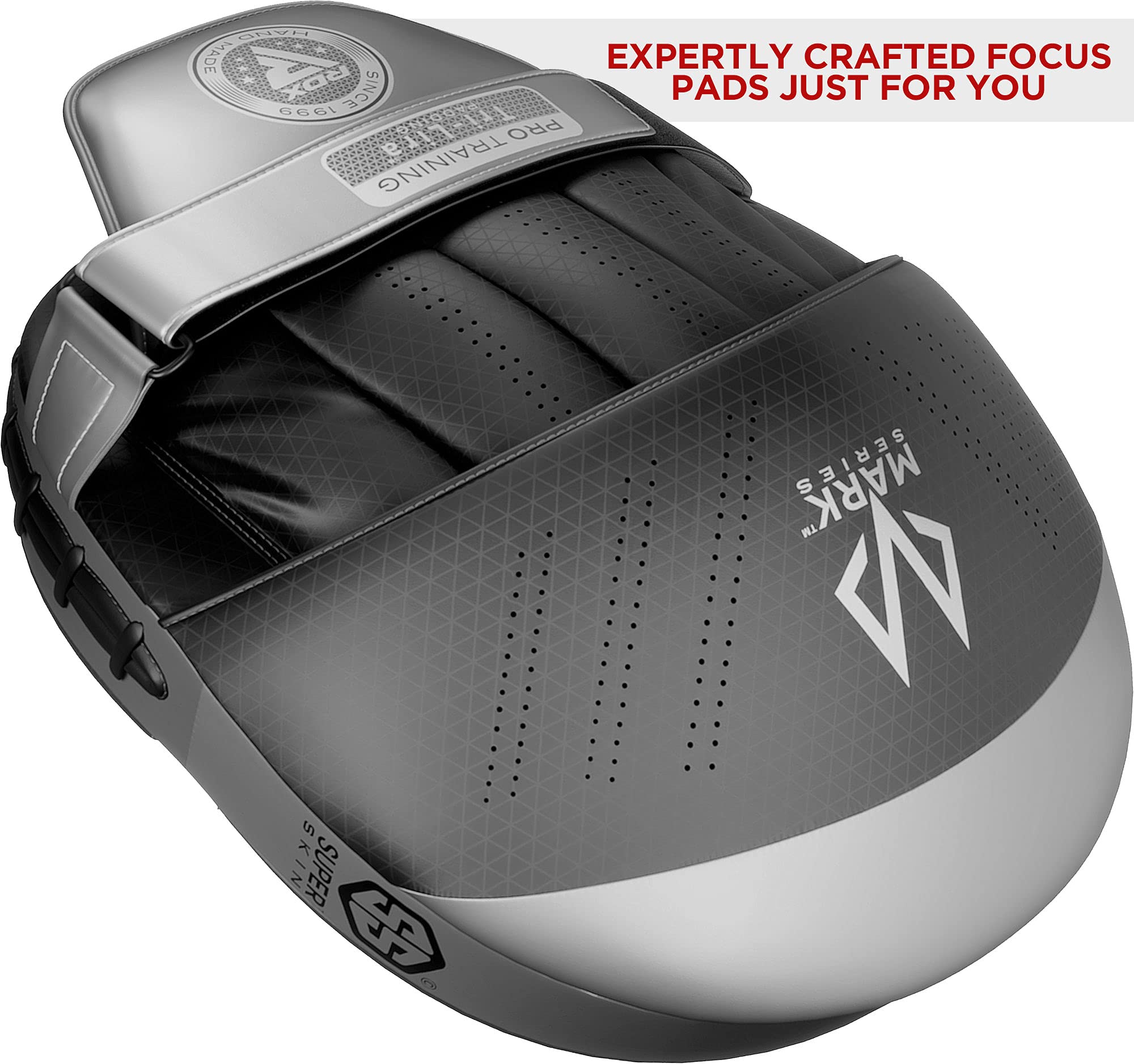 RDX Pro Curved Focus Mitts - Premium Maya Hide Leather Hook & Jab Training Pads for Boxing, MMA, Muay Thai & Kickboxing - Ideal for Martial Arts Coaching, Punching Drills & Strike Target Practice (Great for Home Gyms & Professional Training)