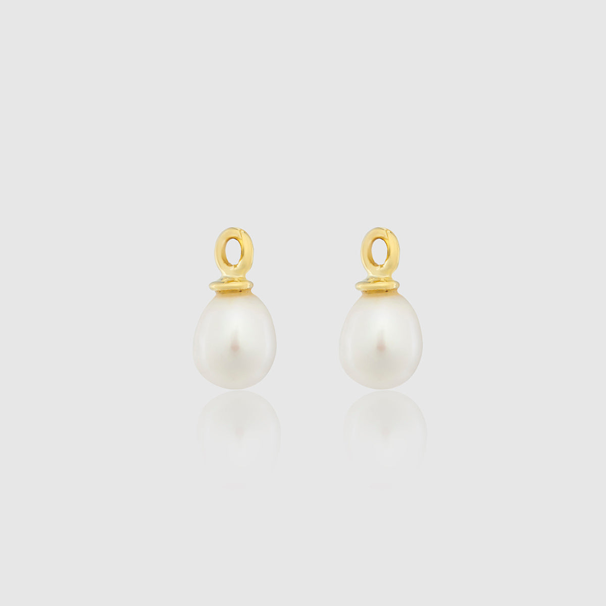 Hampton Gold Vermeil Interchangeable Pearl Drop Earrings for Women - Elegant Pearl Dangle Jewelry for Party, Wedding & Special Occasions