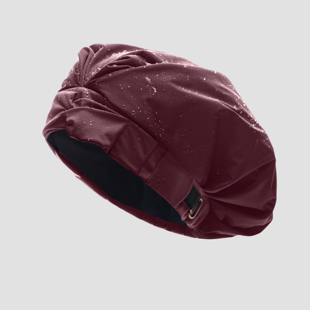 Waterproof Adjustable Shower Cap with Satin Lining - Hairbrella for Wet Hair Protection | Perfect for Bathing, Swimming & Salon Visits