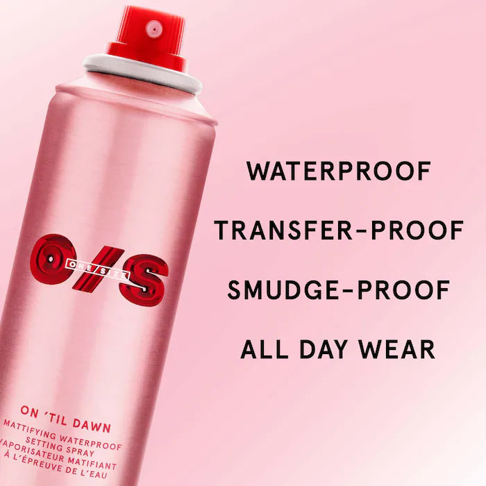 ONE/SIZE by Patrick Starrr 'Til Dawn Mattifying Waterproof Makeup Setting Spray - Long-Lasting Oil Control for All-Day Wear | Perfect for Weddings, Photography & Hot Weather