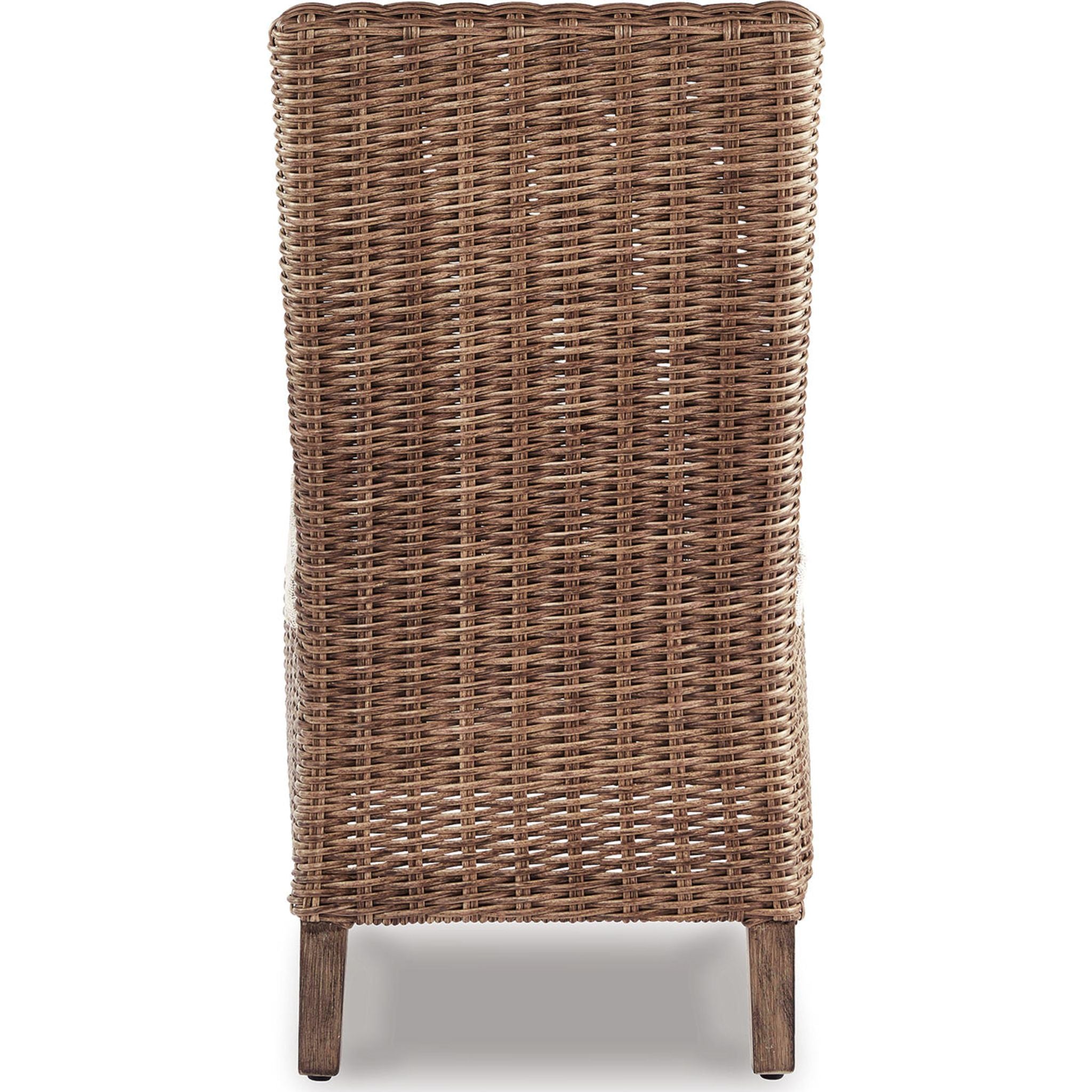 Beachcroft Outdoor Patio Chairs with Cushions (Set of 2) - Water-Resistant Beige Lounge Chairs for Poolside, Garden, and Backyard Relaxation