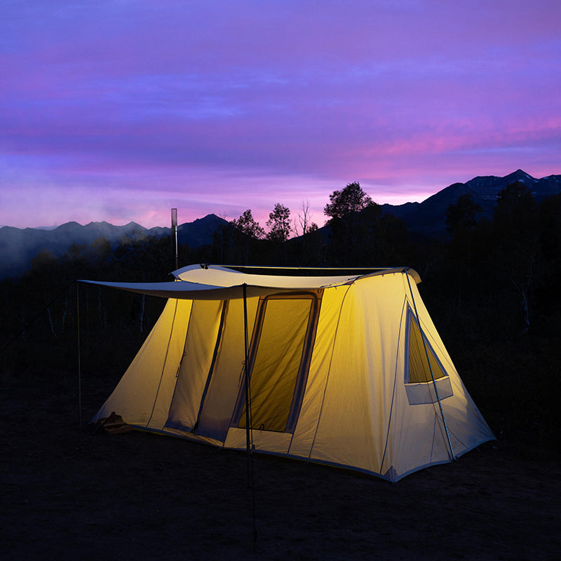 Springbar® Woodlander Double View Medium Hot Tent Bundle - Lightweight & Durable Camping Tent for All Seasons - Perfect for Backpacking, Hunting, and Outdoor Adventures