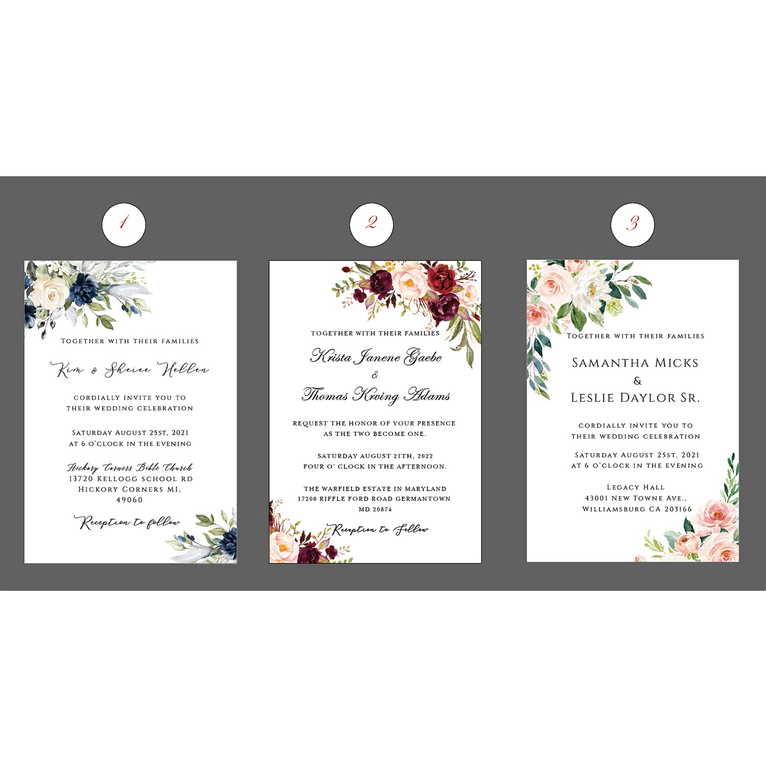 Ponatia 25 PCS Custom Laser Cut Invitation Cards - Personalized Printed Wedding, Birthday & Party Invites - Perfect for Special Events & Celebrations