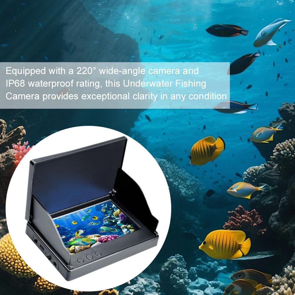 Colitt Underwater Fishing Camera with Night Vision & 220° View - Perfect for Night Fishing & Ice Fishing