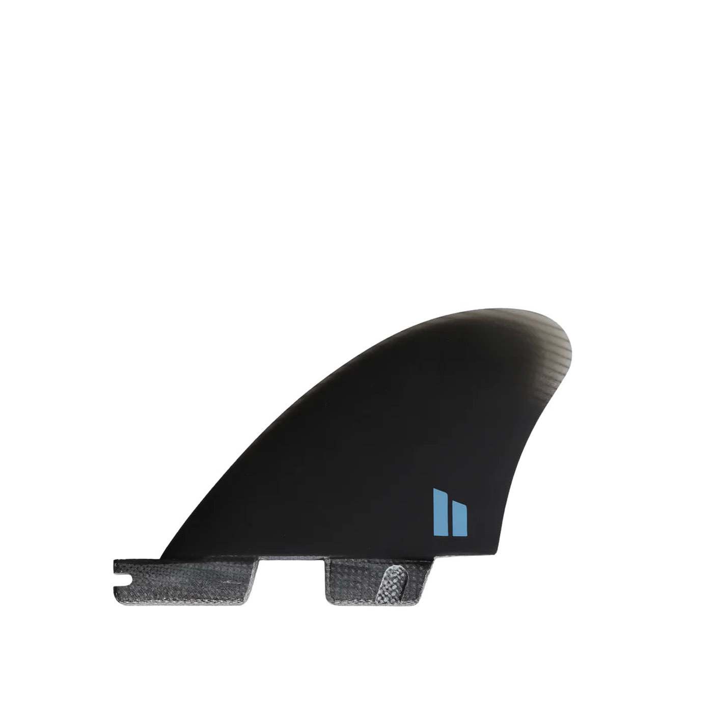 FCS II QUAD Performer Split Keel PG Black Surfboard Fins - Large & X-Large Size for High-Performance Surfing in Big Waves