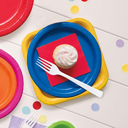 Royal Blue Round Paper Dinner Plates - 9 Inch (Pack of 8) | Eco-Friendly Disposable Tableware for Parties, Weddings, Birthdays & Events | Perfect for Indoor/Outdoor Celebrations & Catering Services