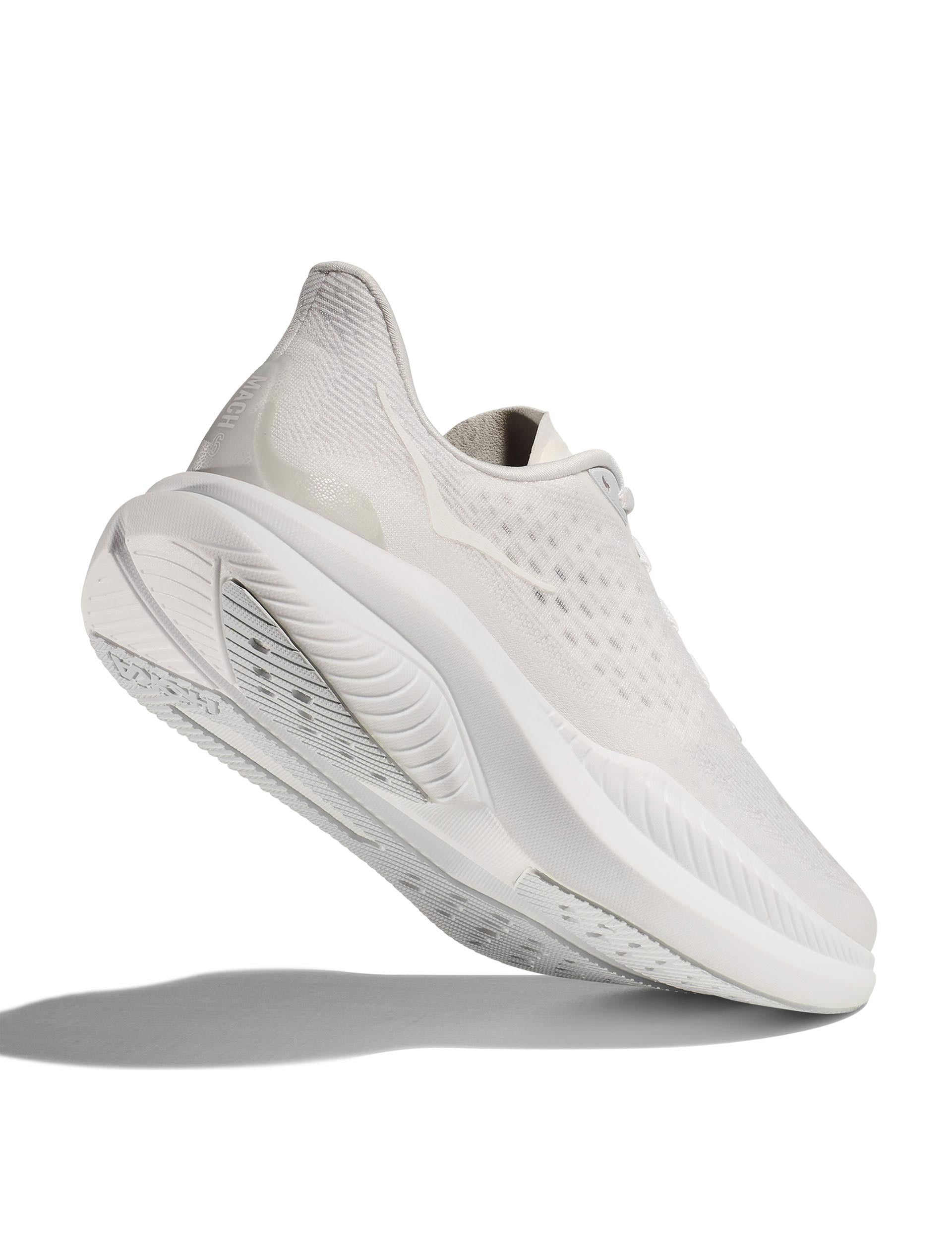 Hoka Mach 6 Running Shoes for Women - White (1164033-WWH) | Lightweight Cushioned Road Running Sneakers for Training & Marathon