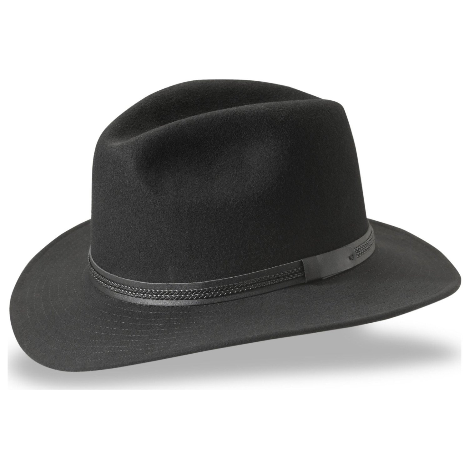 Tilley Fedora Hat for Men & Women - Classic Wool Felt Wide Brim Sun Hat for Outdoor, Travel, and Casual Wear