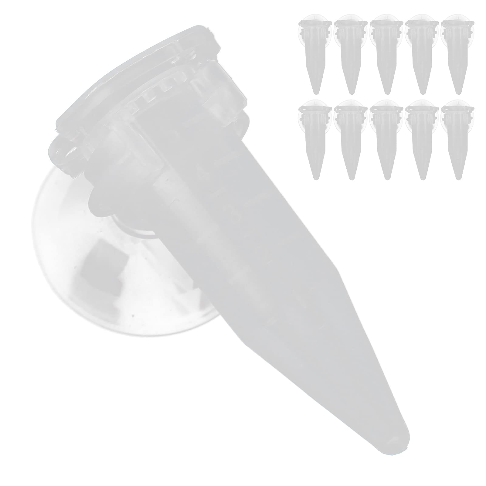 GLOGLOW 10Pcs Automatic Shrimp Feeding Cup - Red Worm Funnel for Aquarium Fish Food, Shrimp Eggs Feeder with Tapered Design | Perfect for Freshwater & Saltwater Tanks, Fish Breeding & Shrimp Keeping