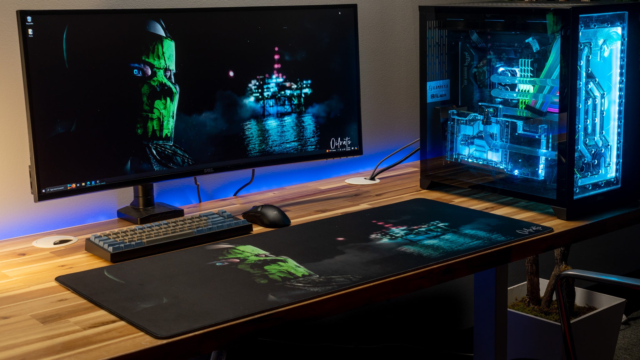 Oilrats To Be Feared Limited Edition Gaming Mouse Pad - XL Rust-Themed Desk Mat for Content Creators | Perfect for PC Gaming Setup & Streaming Studio Accessories