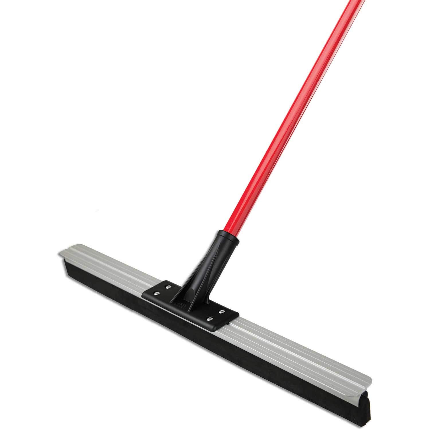 Libman Commercial 1014 Flex Blade Floor Squeegee with Handle - 24 Inch Heavy Duty Rubber Wiper for Wet Floors (Pack of 6) - Ideal for Janitorial, Warehouse, Garage & Pool Deck Cleaning