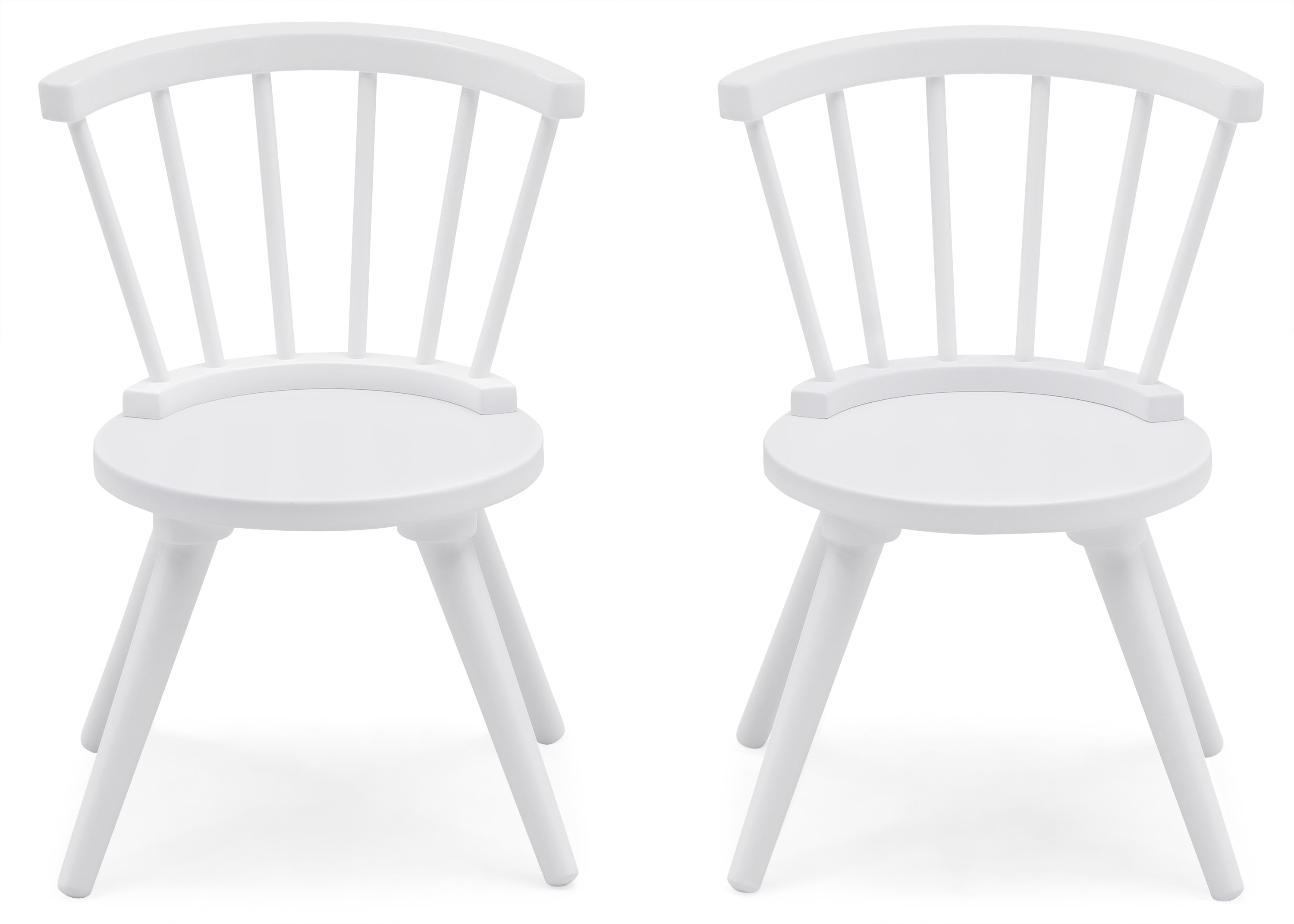 Windsor Dining Table and 2 Chairs Set - Solid Wood Kitchen Furniture for Small Space, Breakfast Nook, or Apartment Dining Area