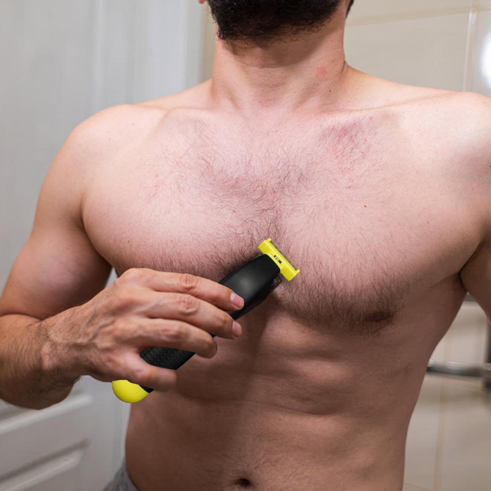 Premium Electric Shaver for Men - Wet & Dry Full Body Shaver with Adjustable Rotary Heads, Waterproof Design for Face & Body Grooming - Perfect for Travel, Gym & Daily Shaving Routine
