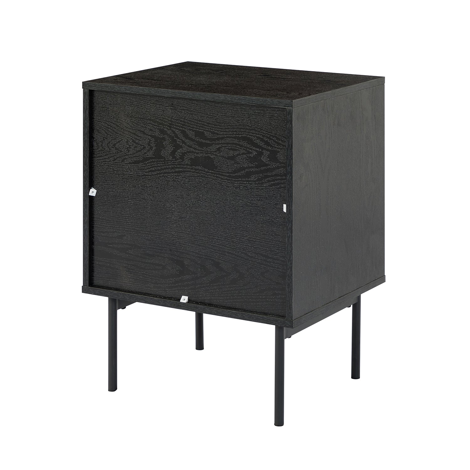 Modern Nightstand with Two Drawers - Nahuel Bedside Table with Optional Styles for Bedroom, Living Room & Guest Room - Sturdy Wooden End Table with Storage for Home Decor