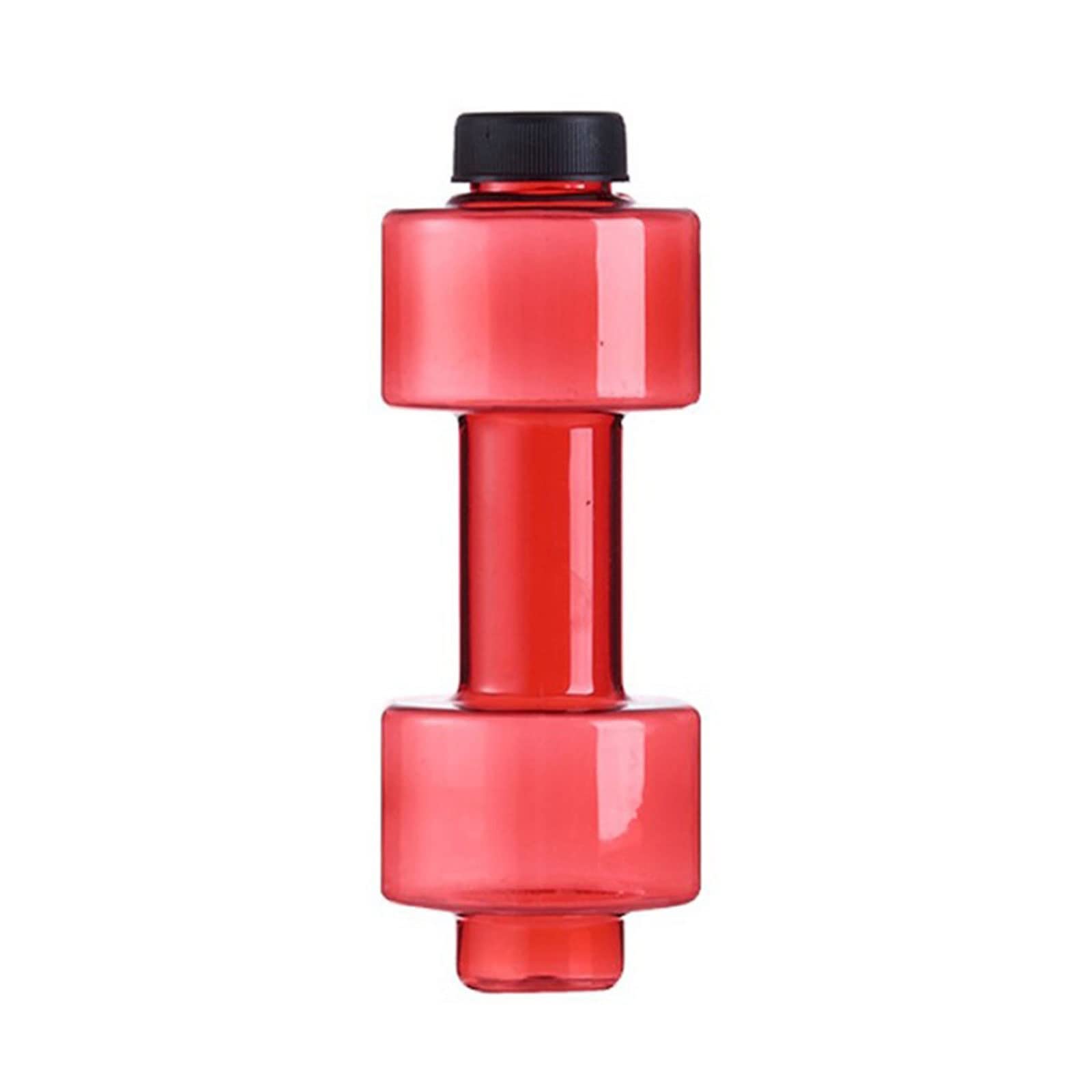 CHDWEY Portable Plastic Bottle Dumbbell - Leakproof & Unbreakable Sports Water Bottle with Handle for Men & Women (Red) - Perfect for Gym, Home Workouts & Outdoor Fitness Training