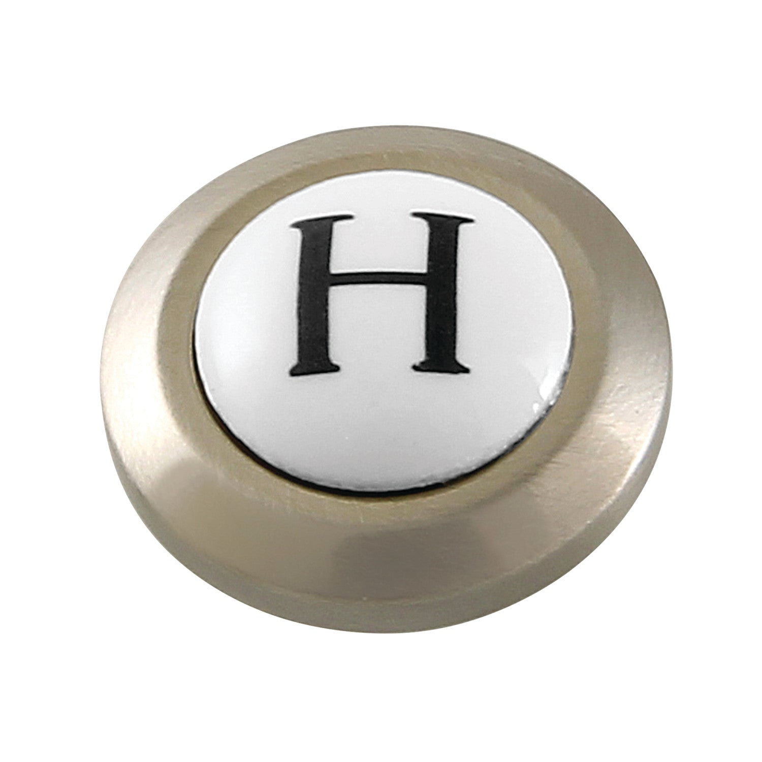 AEHICX8H Hot Handle Index Button - Brushed Nickel Finish for Faucets & Sinks - Perfect for Kitchen & Bathroom Renovation