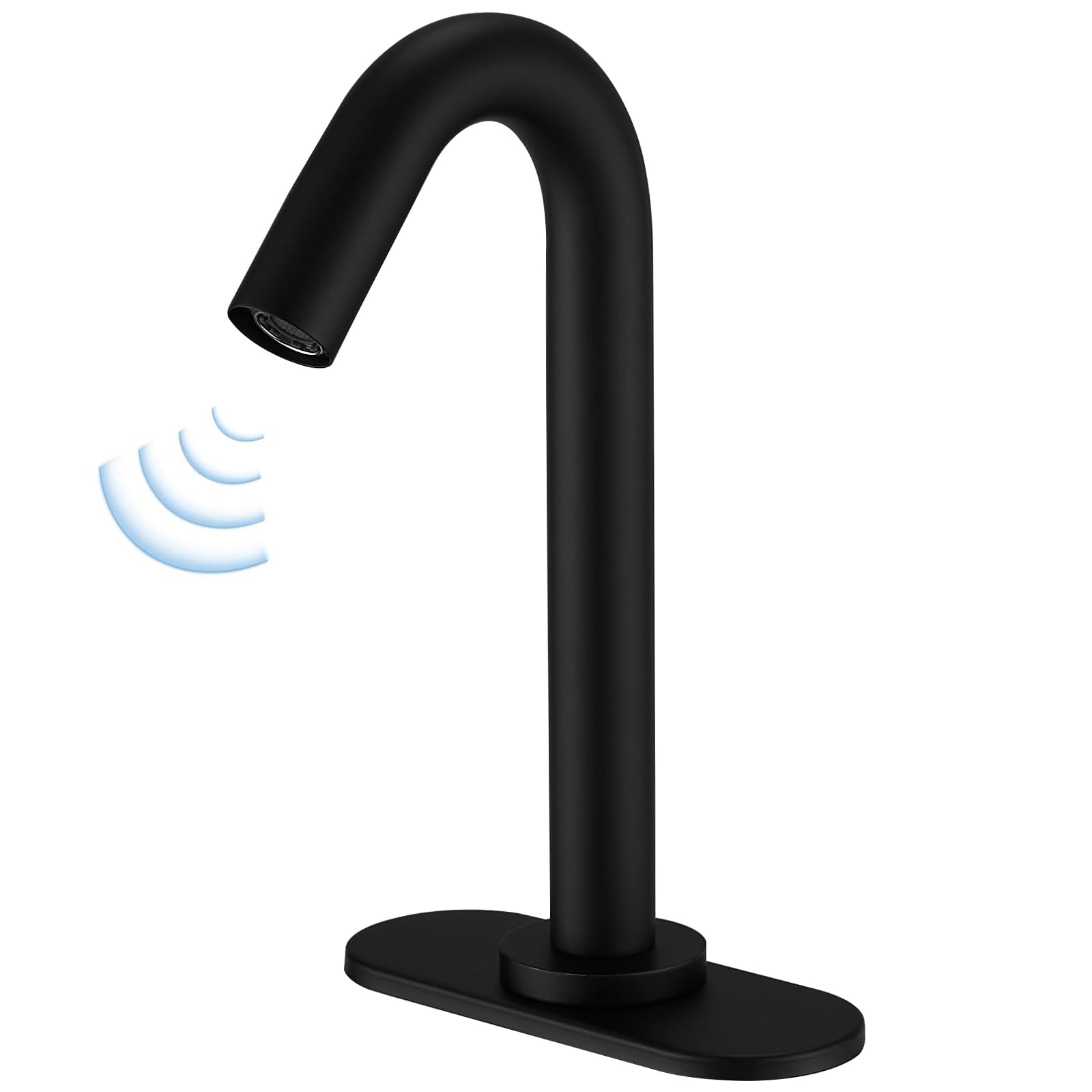 Automatic Touchless Bathroom Faucet with Deck Plate - 10
