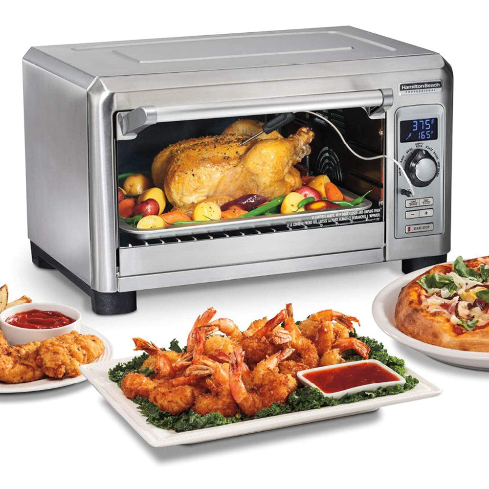 Hamilton Beach Professional Sure Crisp Digital Air Fryer Toaster Oven - 12-Slice Capacity, 8 Cooking Functions, 1800W - Perfect for Baking, Roasting & Air Frying at Home