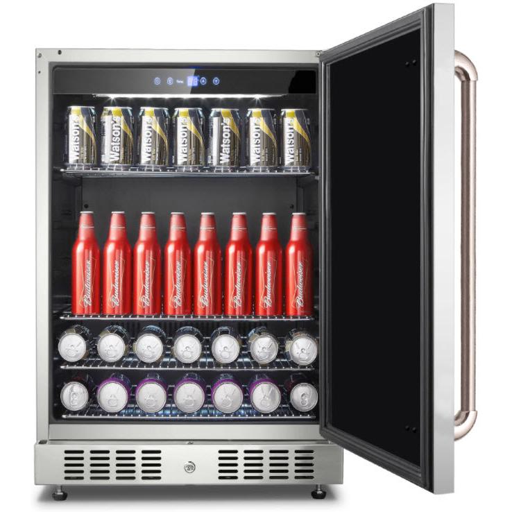 **5.5 cu.ft Outdoor Undercounter Refrigerator - Right Hinge, All Fridge Design, Stainless Steel - Perfect for Patio, Poolside, or Outdoor Kitchen**