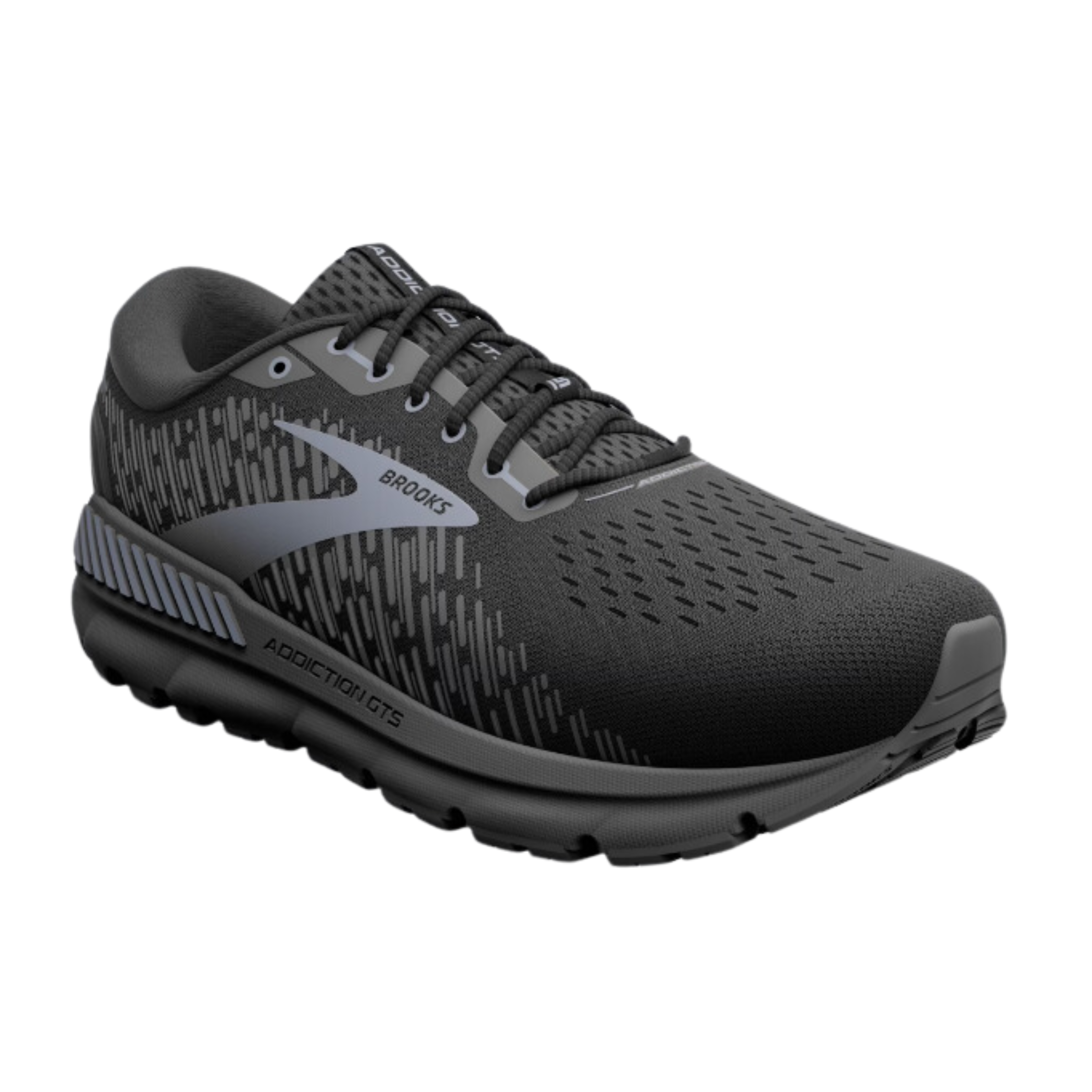 Men's Addiction GTS 15 Running Shoes - Black/Black/Ebony Wide Width (4E) - Perfect for Jogging, Walking & Athletic Training