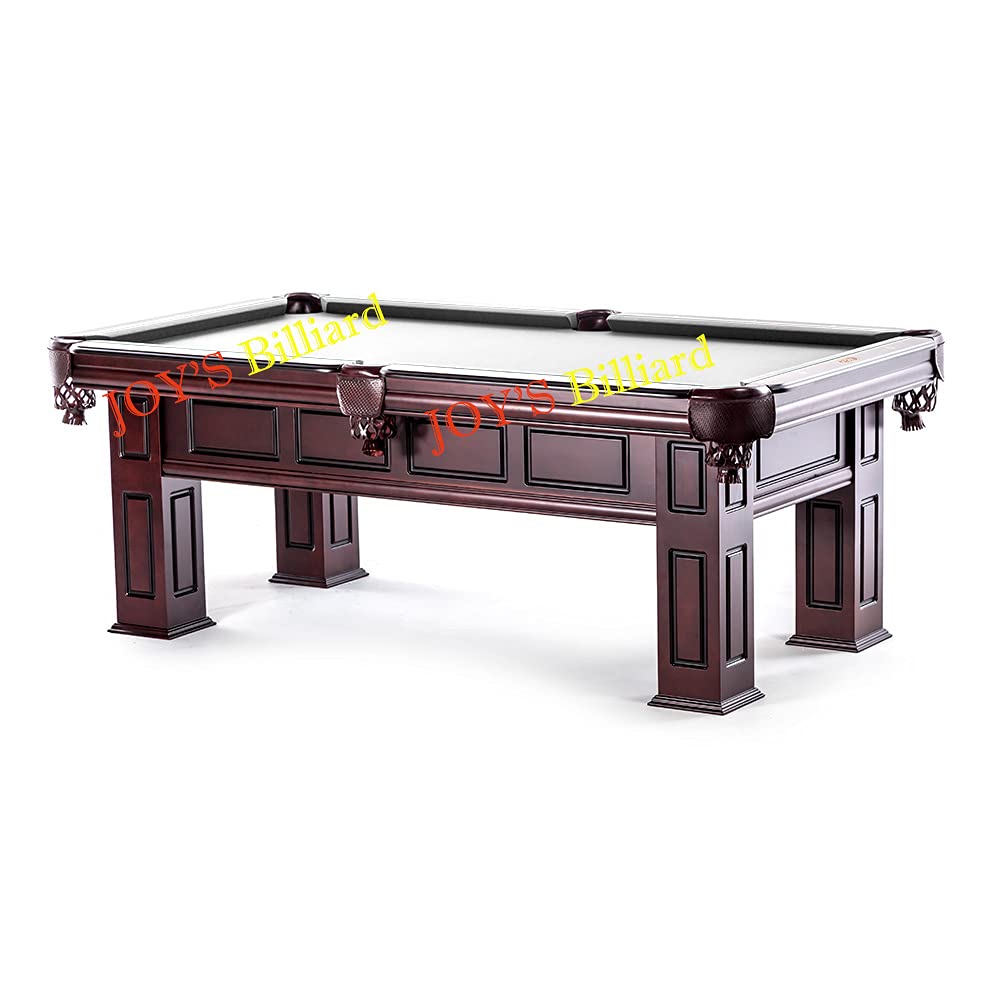 Premium Leather Billiard Pool Table Pockets Set of 6 - Mahogany Pool Ball Pockets with Mosaic Shield & Guard for Professional & Home Game Rooms - Perfect for Pool Halls, Bars, and Home Entertainment Spaces