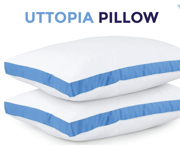 Uttopia Pillow - Ultra Soft Memory Foam Pillow for Neck and Back Support - Perfect for Side, Back, and Stomach Sleepers - Home, Office, and Travel Use