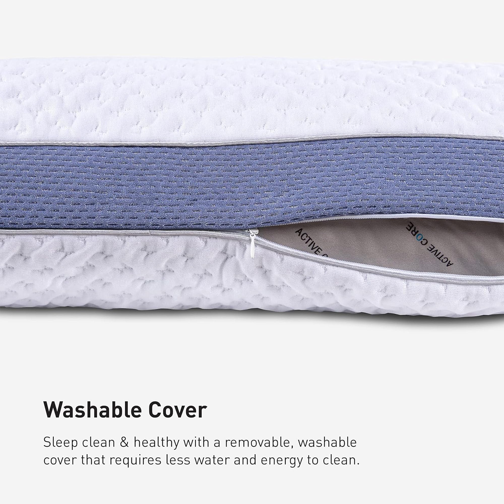 Bedgear Balance Performance Pillow 2.0 - Moisture Wicking Cooling Pillow for Side, Back & Stomach Sleepers - Medium Firm Support Pillow with Washable Cover (20x26x5.75 Inches) - Perfect for Hot Sleepers & Allergy Relief